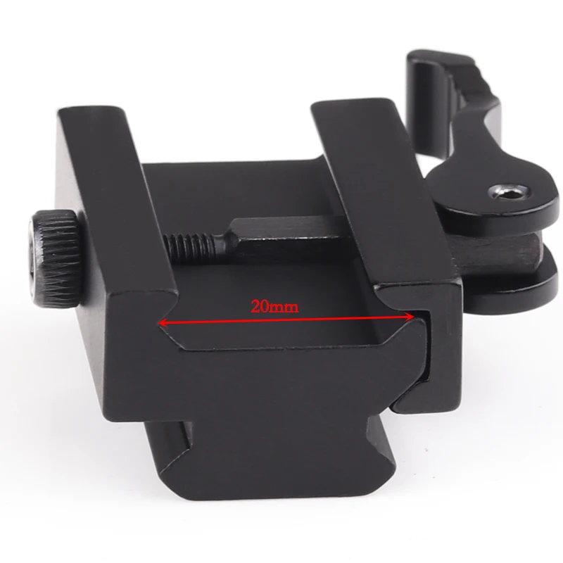 Черное металлическое быстроразъемное крепление для qr блока адаптер 20 мм