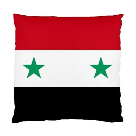Сирия сирийский флаг Подушка Чехол бутафория декоративная наволочка на подушку