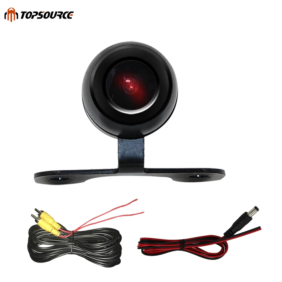 TOPSOURCE 12V 170 Mini Color 6M Wire CCD задняя парковочная камера заднего вида металлический