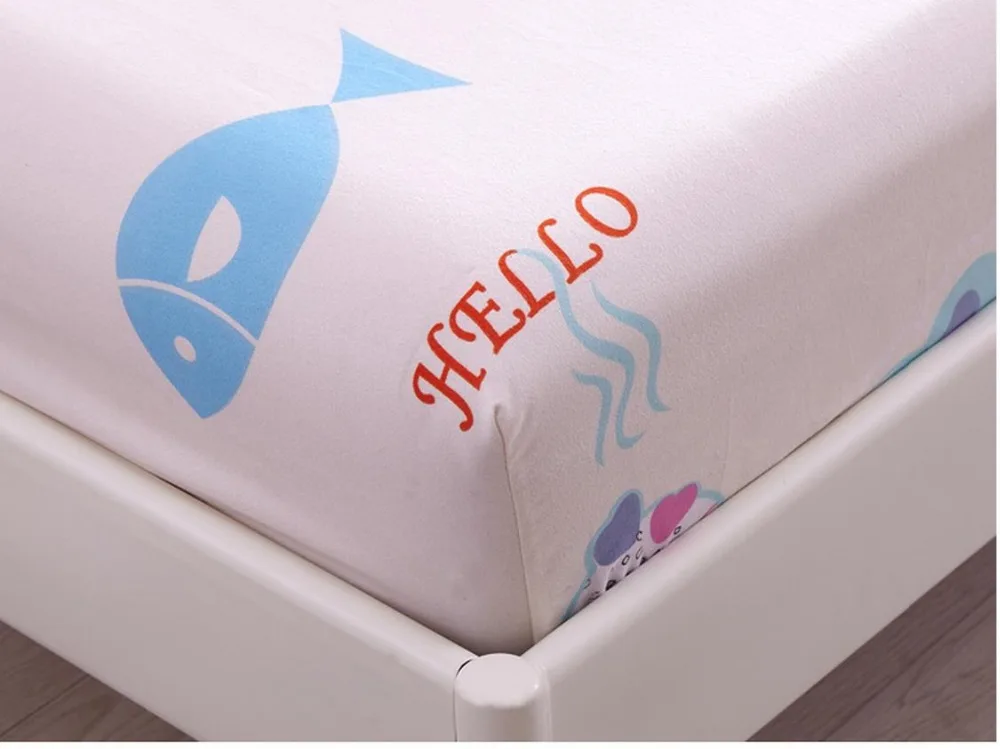 Wholesale sheets fitted bed sheet elastic mattress cover linen bedspread polyester cotton single twin full queen | Дом и сад