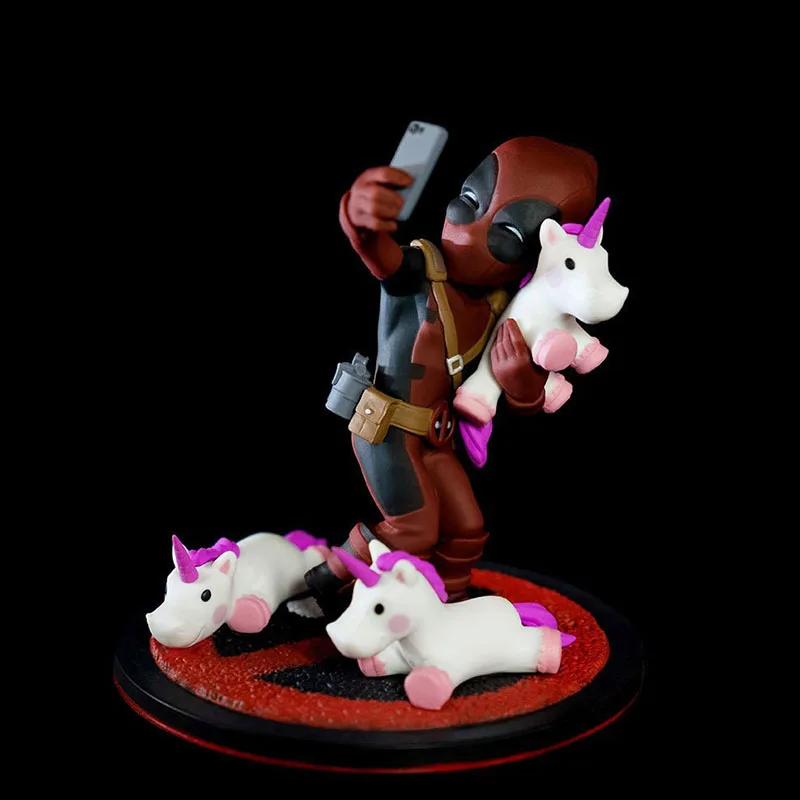 Фигурка-сэлфи Дэдпул с единорогом 10 см | Игрушки и хобби