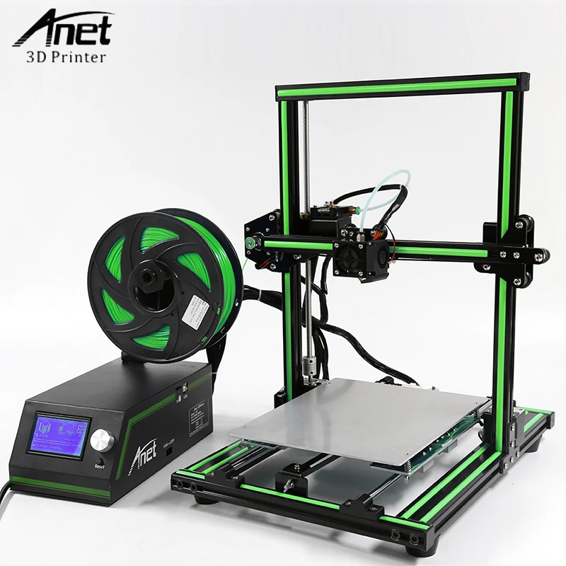 Anet E10 3D принтер DIY Kit Большой размер Reprap i3 мини 300x300x400 мм 0 4 сопло Алюминиевая рама