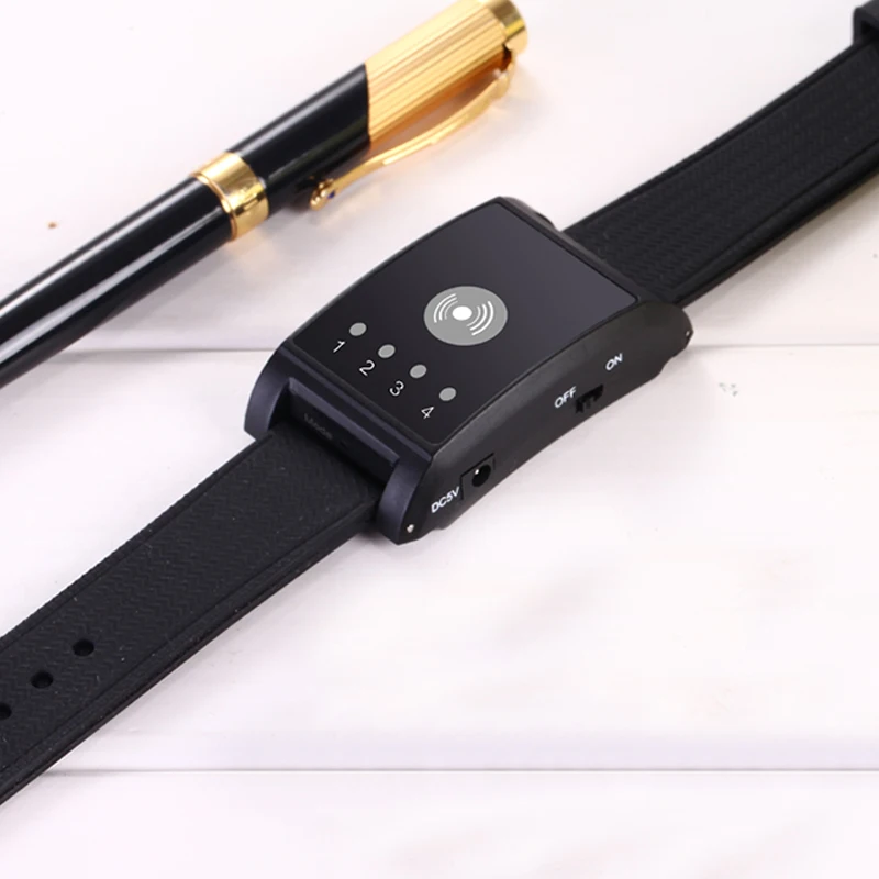 43 канальная Беспроводная система вызова 433 МГц 1 пейджер часов + 2 кнопки