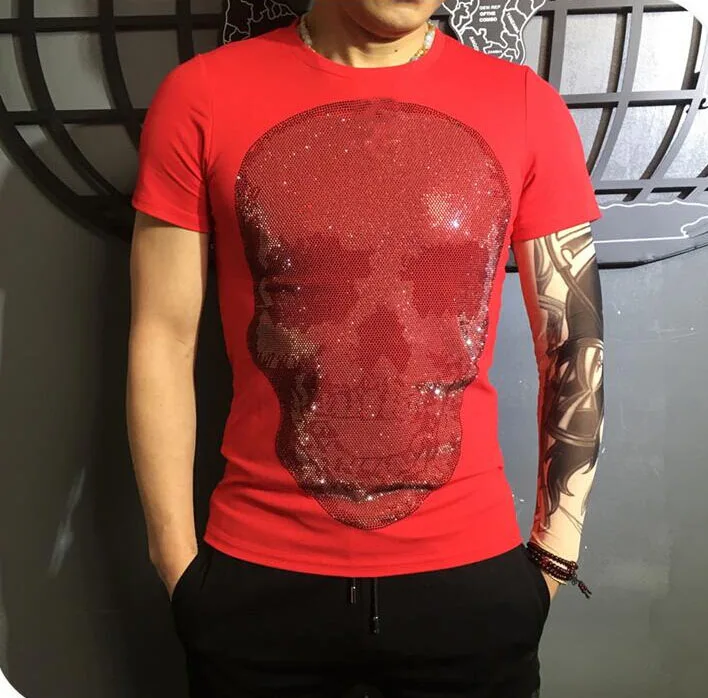 top quality men tees 2018 new fashion tshirt luxury design with Diamond Stone TSHIRT | Мужская одежда