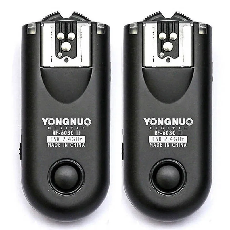 YONGNUO RF 603 II C1 RF603II беспроводной триггер вспышки 2 трансивера для Canon 70D 60D 650D 700D 600D 550D