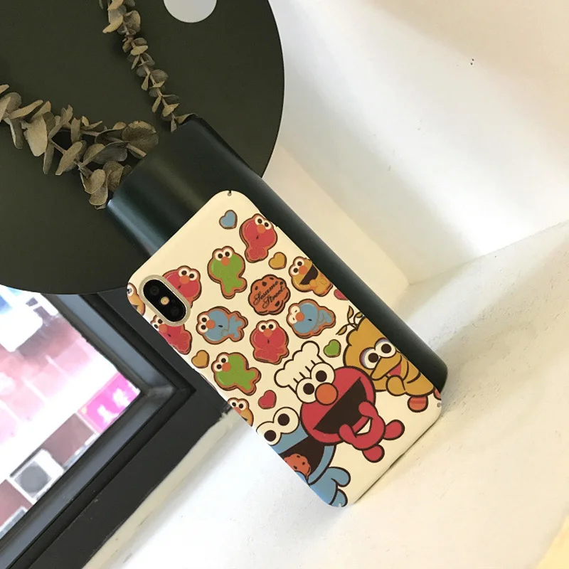 JiBan весело мультфильм милый Улица Сезам мобильный чехол для телефона iPhone 6 S плюс 7