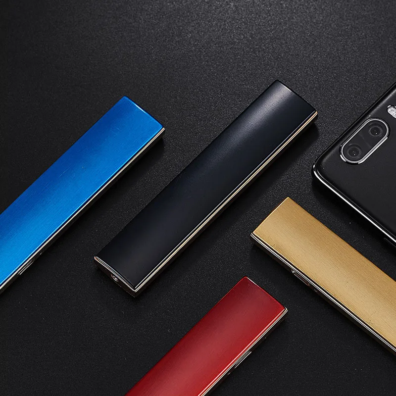 Новинка, тонкая металлическая зажигалка, usb зарядка, зажигалки, перезаряжаемая электрическая зажигалка, ветрозащитная, высокое качество, гаджеты для мужчин