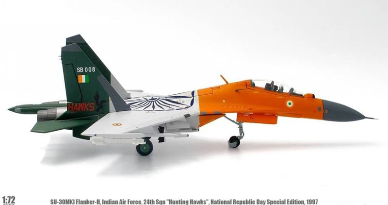 

rare Special Offer 1:72 fine Su-30MKI fighter Indian Air Force National Day Painting Alloy finished products Collection