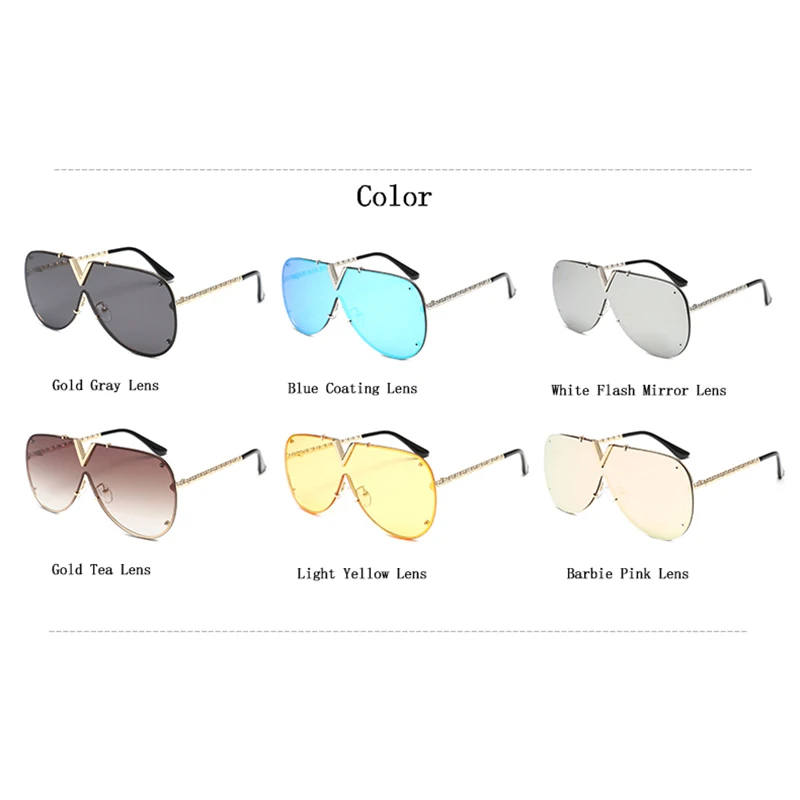 Очки авиаторы солнцезащитные с V образным вырезом в металлической оправе|Женские