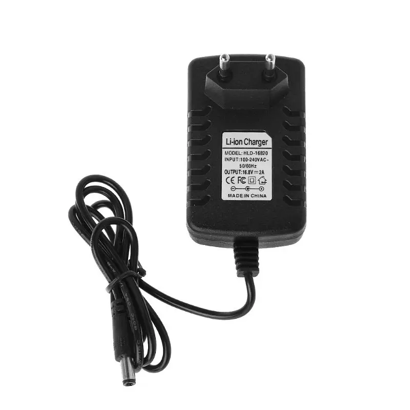 Розетка стандарта ЕС/США зарядное устройство 16 8 в 2 А переменного тока для