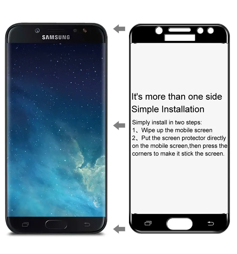 Для samsung Galaxy J7 закаленное стекло IMAK 2.5D полное покрытие экрана протектор для samsung Galaxy J7 защитное стекло