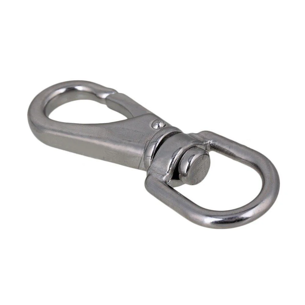5pcs Multi-use Boat Swivel Eye Snap Hook Size 1# Silver 304 Stainless Steel | Обустройство дома