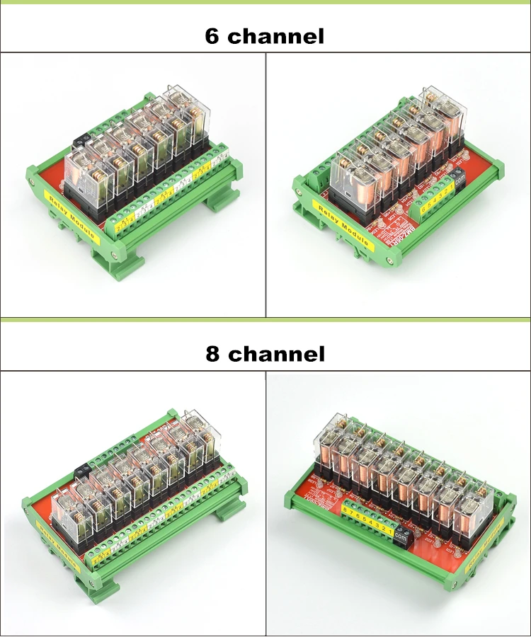 6 каналов 1 SPDT DIN рейку OMRON G2R-1 12 В 24 В DC интерфейс релейный модуль PNP NPN совместимый 1NC 1NO