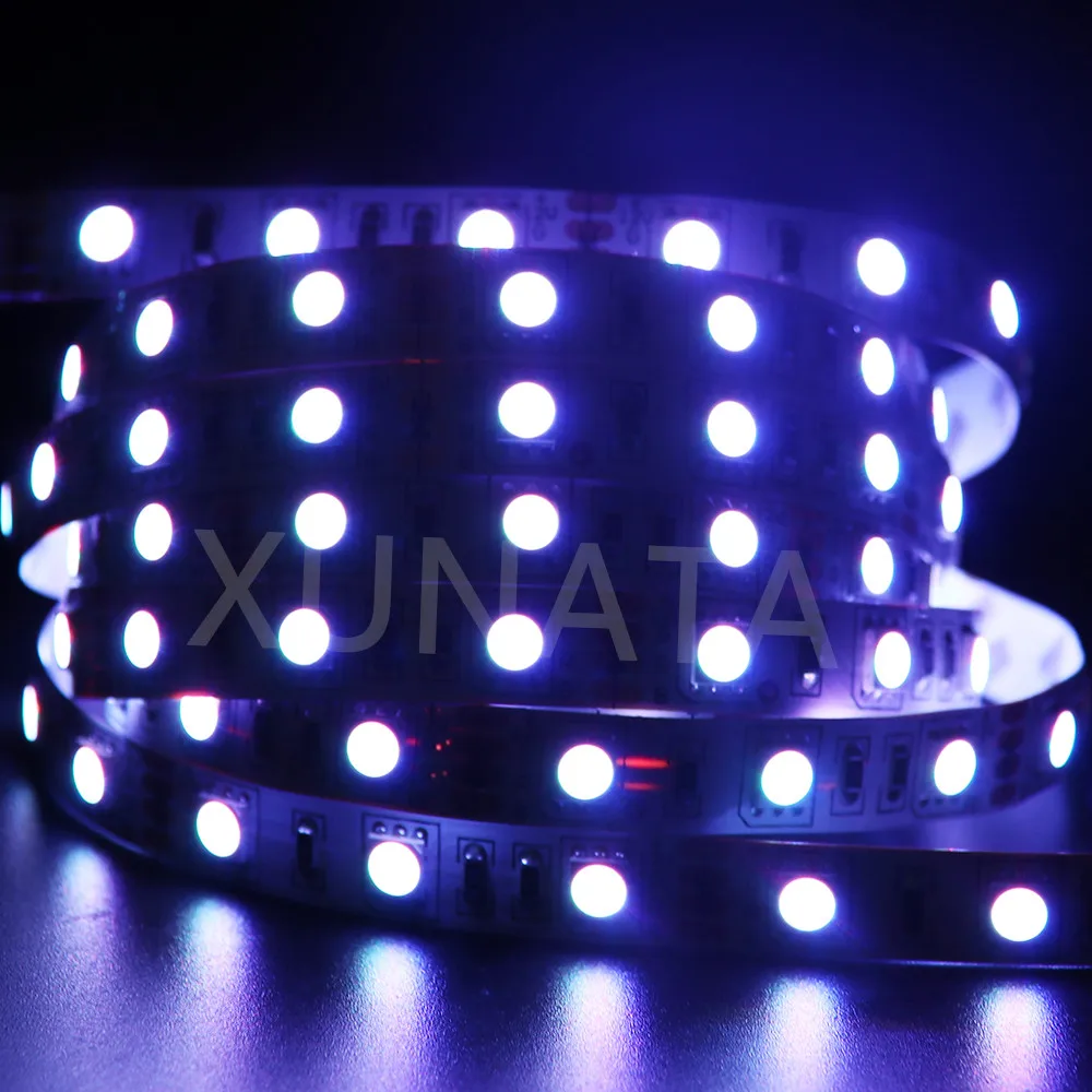 5050 RGB Светодиодные ленты 12V 24V 120 светодиодный s/m Белый/теплый белый/RGB гибкий светодиодный светильник полосы Кухня рождественские украшения для дома 60 светодиодный s/m 5 м/лот