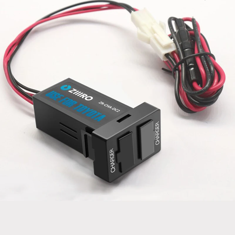Автомобильный интерфейс с двойным USB разъемом для зарядного устройства и
