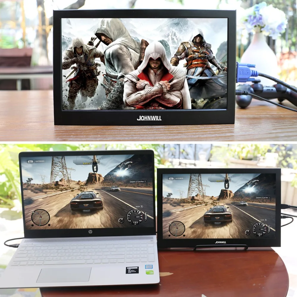 10 1 &quotмонитор hdmi vga 1280*800 портативный дисплей 16:9 для компьютера ПК Расширенная