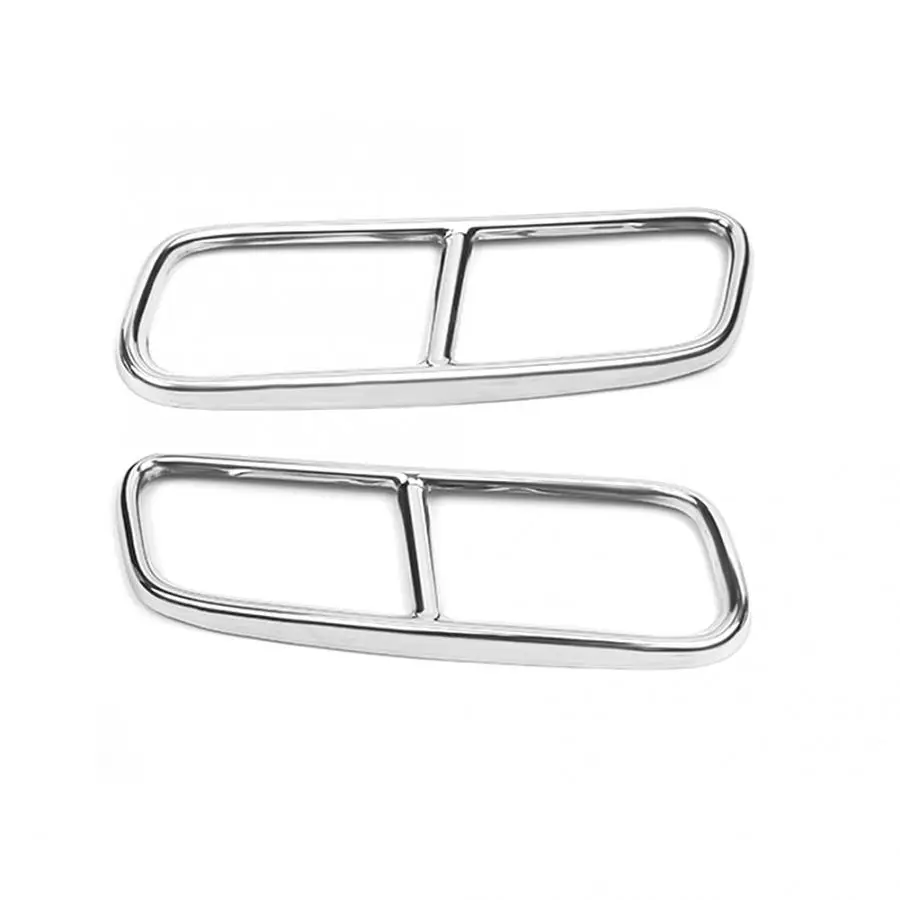 2 шт. обшивка для автомобильной выхлопной трубы из нержавеющей