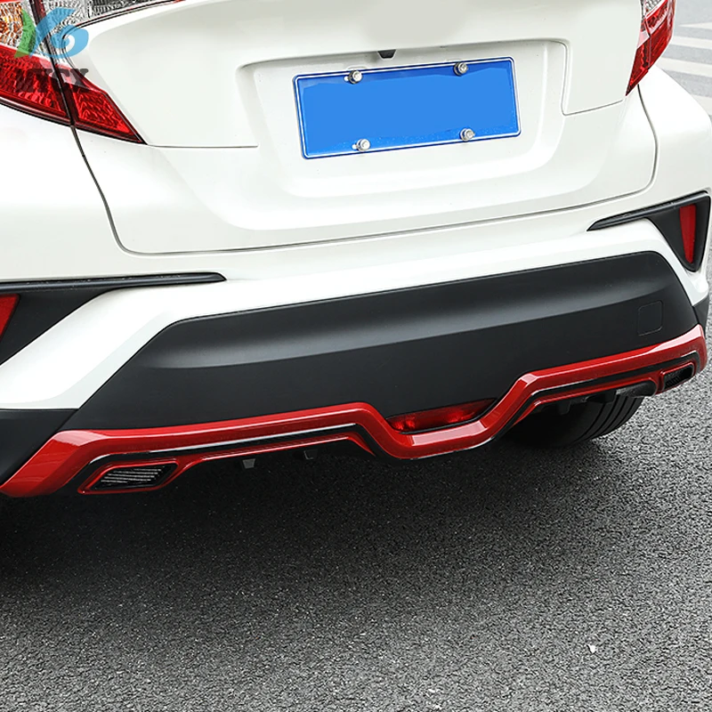 Для TOYOTA C-HR CHR C HR диффузор заднего бампера Защитная противоскользящая пластина высокое качество аксессуары для модификации автомобиля