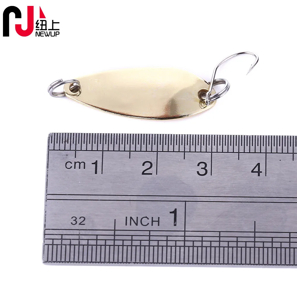 NEWUP 1 шт. 2 5 г 3 см металлическая Спиннер ложка Pesca Isca Искусственные воблеры для