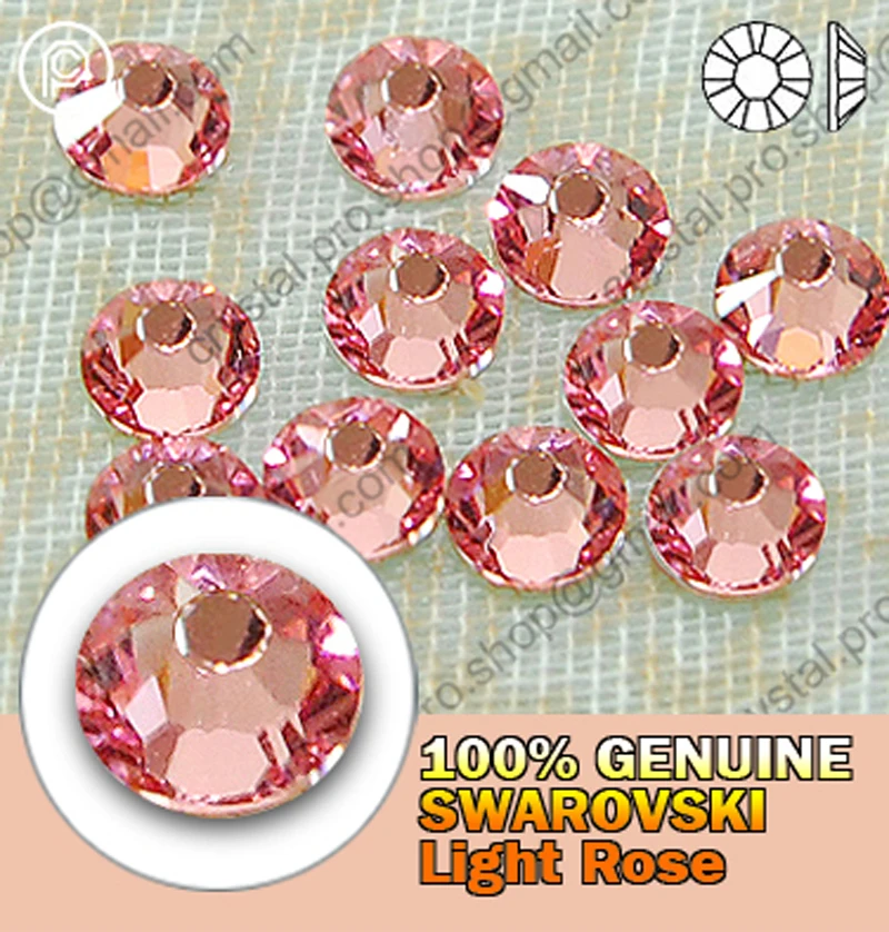 Элементы Swarovski светло-розовый (223) (без горячей фиксации/горячей фиксации) железо