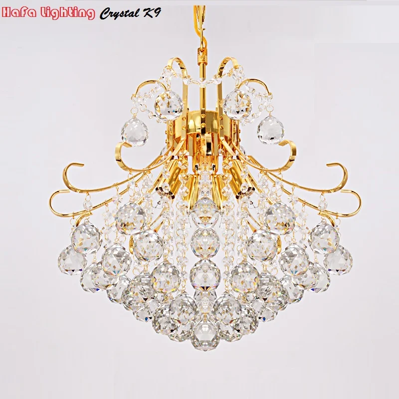 Роскошная подвесная люстра светильник K9 с украшением в виде кристаллов крытый