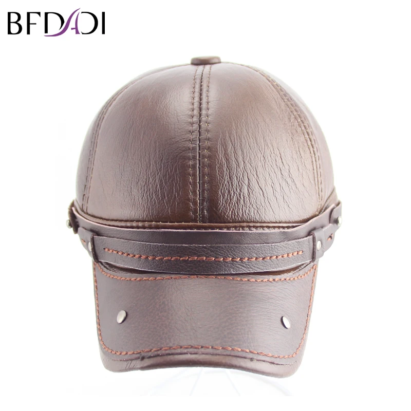 BFDADI 2020 зимняя бейсбольная Кепка из искусственной кожи для мужчин Snapback Осенняя