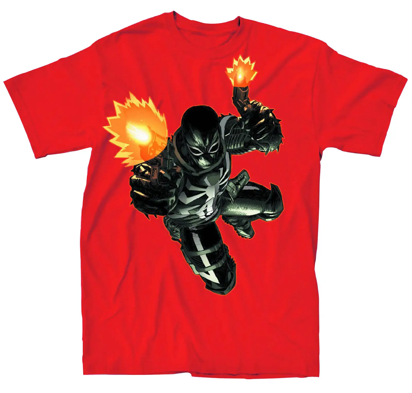 Agent Venom Flash Shot Красная футболка с героями мультфильмов Мужская унисекс новая