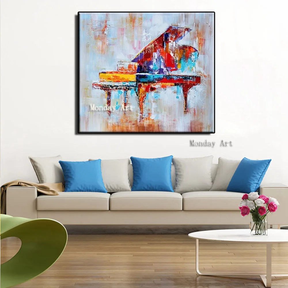 Abstract Canvas Oil Painting Hand Painted paino oil Modern still life painting Wall Art Picture for Home Decoration | Дом и сад