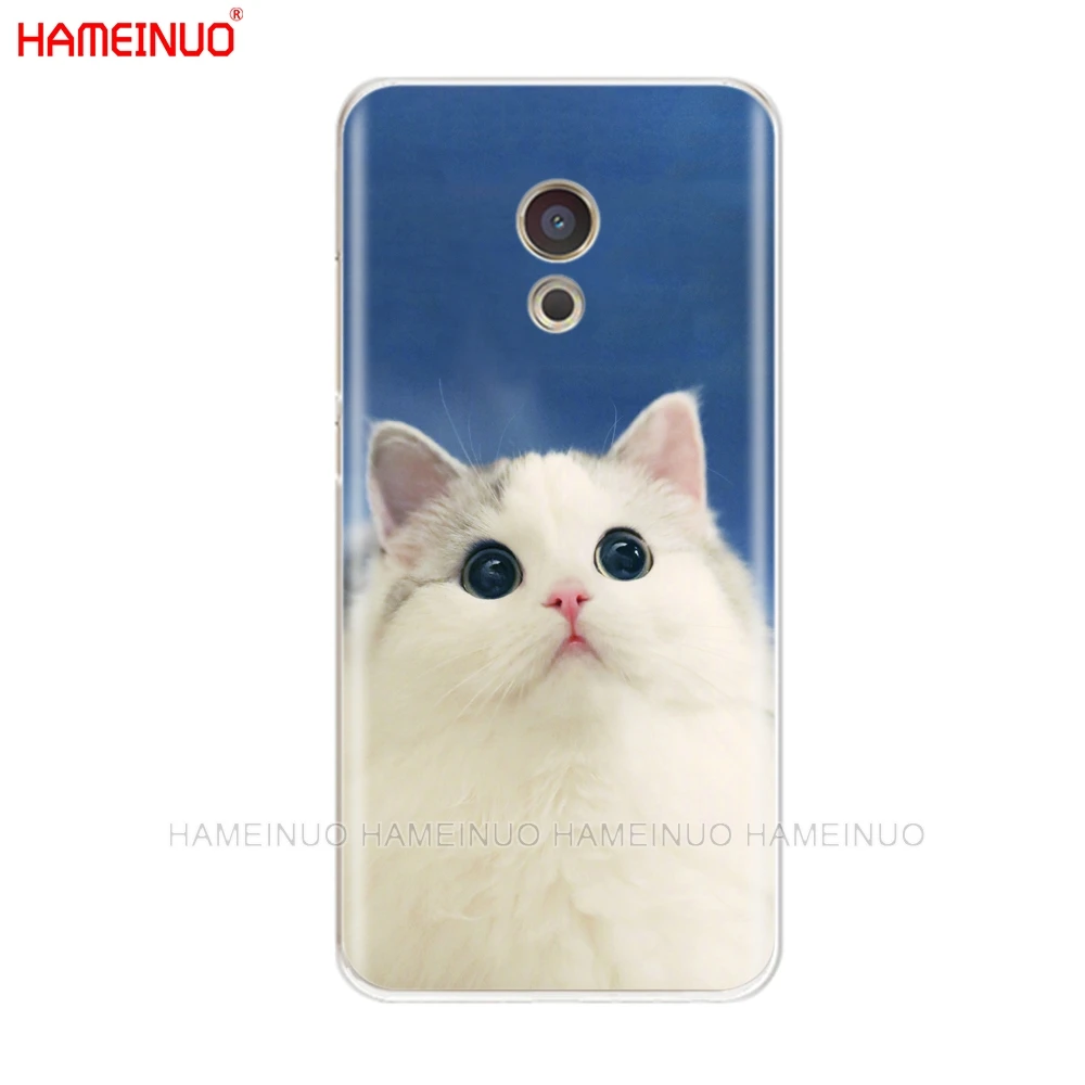 HAMEINUO милый кот пейзаж животных чехол для телефона для Meizu M6 M5 M5S M2 M3 M3S MX4 MX5 MX6 PRO 6 5 U10 U20 Примечание плюс - Цвет: 43556