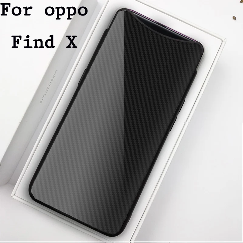 

Модный чехол для OPPO Find X, 2 шт., Стильный чехол из углеродного волокна, чехол из поликарбоната и ТПУ, чехол для телефона s для OPPO FindX, задняя крыш...