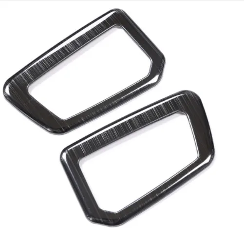 2 шт. Нержавеющая сталь Черный матовый приборной панели кондиционер