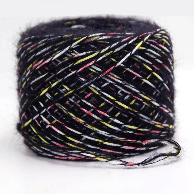 New 250g Soft Unique Fancy Space Dye Plush Wool Mohair Blended Yarn for Knitting Croche Hand Crochet Weaving Thread Z4984