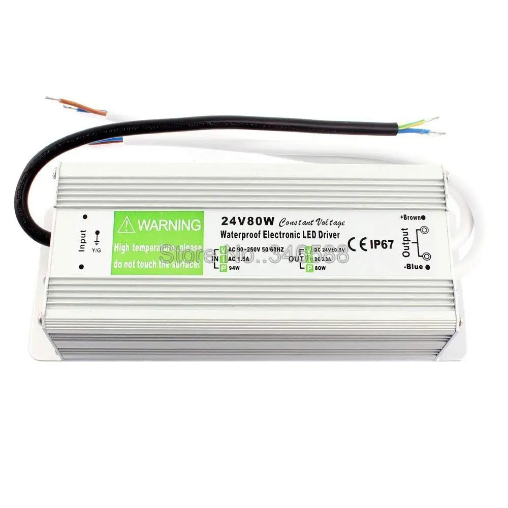 Водонепроницаемые уличные трансформаторы для светодиодного освещения DC24V IP67