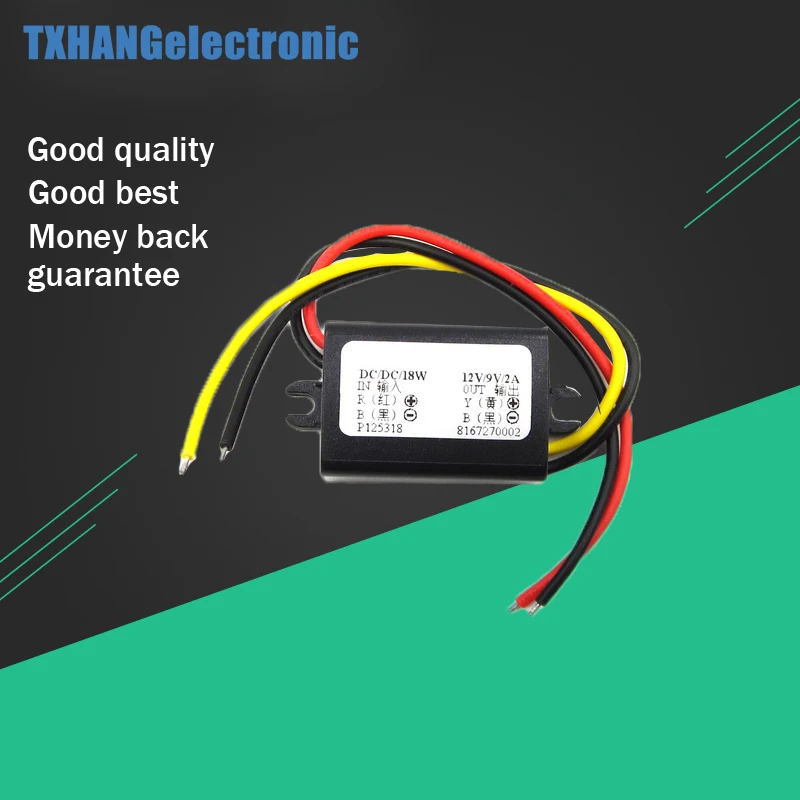 DC преобразователь 12V Шаг вниз до 9V 3A 15W Авто вольт Регулятор модуль электропитания