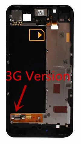 HKFASTEL для BlackBerry Z10 оригинальный телефон Передняя средняя рамка Корпус + задняя
