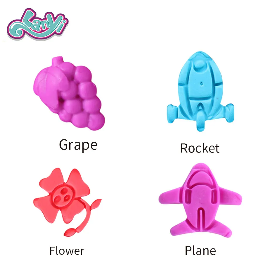 Набор волшебных слизи Lanyitoys 3 типа/набор игрушки для пони фруктов морских