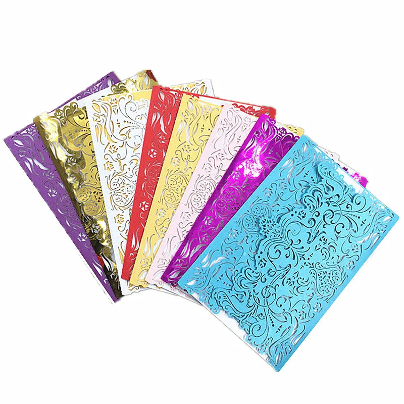 1/10/30pcs Hollow Laser Cut Wedding Invitations Elegant Engagement Invitation Card Custom Envelope Seals 6z | Дом и сад