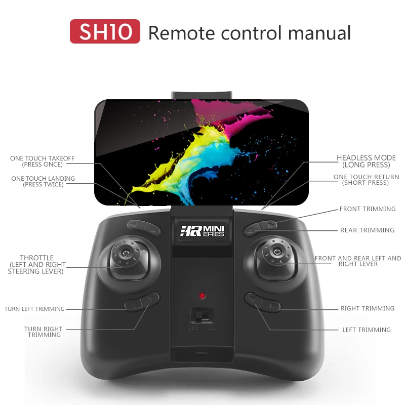 SH10 Quadcopters 6CM 2.4G 0.3MP Camera 6 Axis RC Micro drone With Headless Mode One Key Return Helicopter Mini Dron Toys | Игрушки и