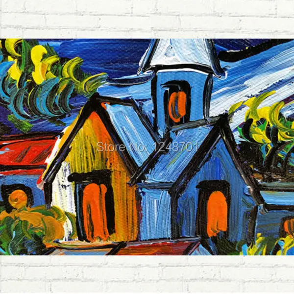 Известная художественная репликация Звездная ночь Ван Гога-качественная