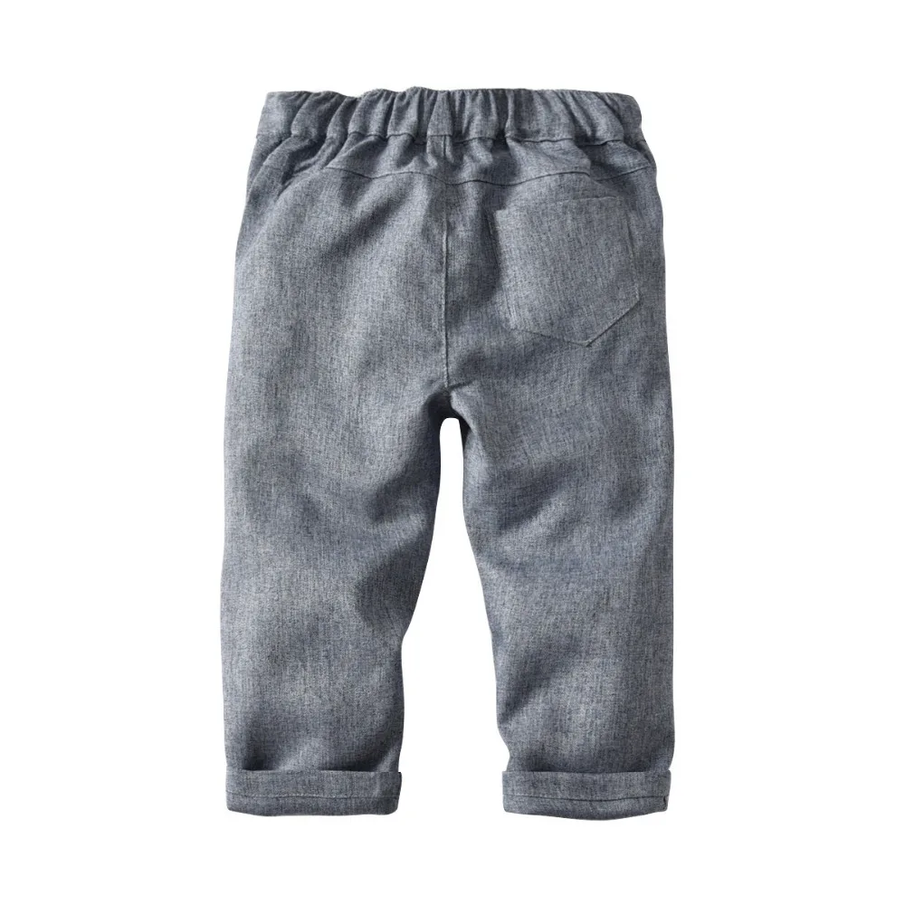 Комплекты одежды для мальчиков Kinderen Jongens Kleding однотонные рубашки + штаны жилет