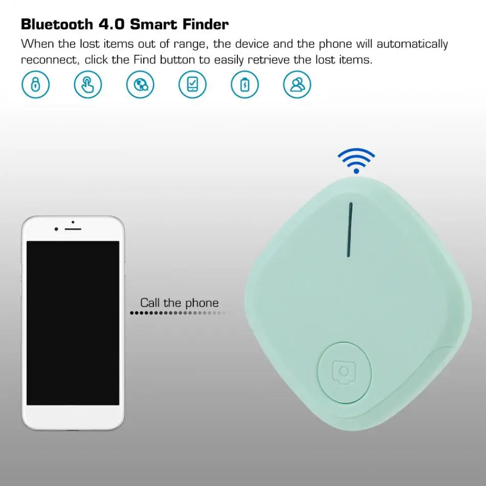 Bluetooth 4,0 умный анти-потеря бумажник ключ искатель с селфи для IOS и Android локатор сигнализации анти-потеря брелок