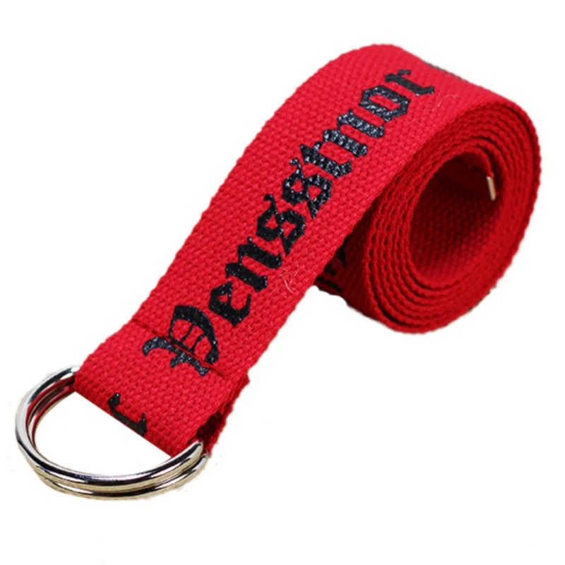 Нейтральный нейлоновый холщовый пояс с принтом тайского D образного кольца