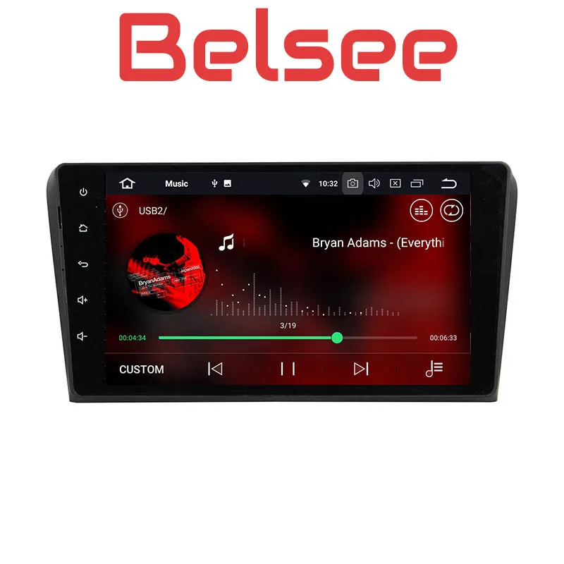 Belsee Android 8,0 стерео радио gps Мультимедиа Авто " сенсорный экран 8 core для Mazda 3 2003 2004 2005 2006 2007 2008 2009
