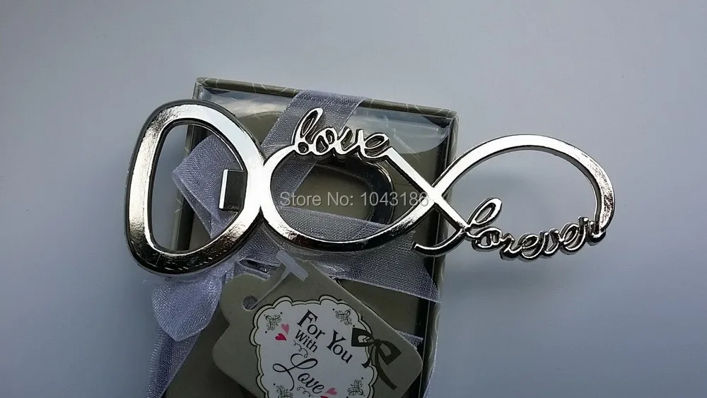 Новейшая хромированная открывалка для пивных бутылок forever love свадебные сувениры
