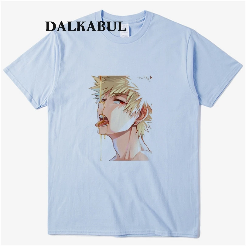 Ahegao/футболки для мужчин футболка с героями мультфильмов Модальная модная из 100%