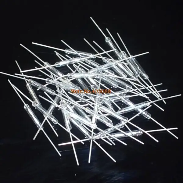 [Ач Род] 10 шт. геркон для сухих труб язычковый переключатель 2x14 мм стекло белого