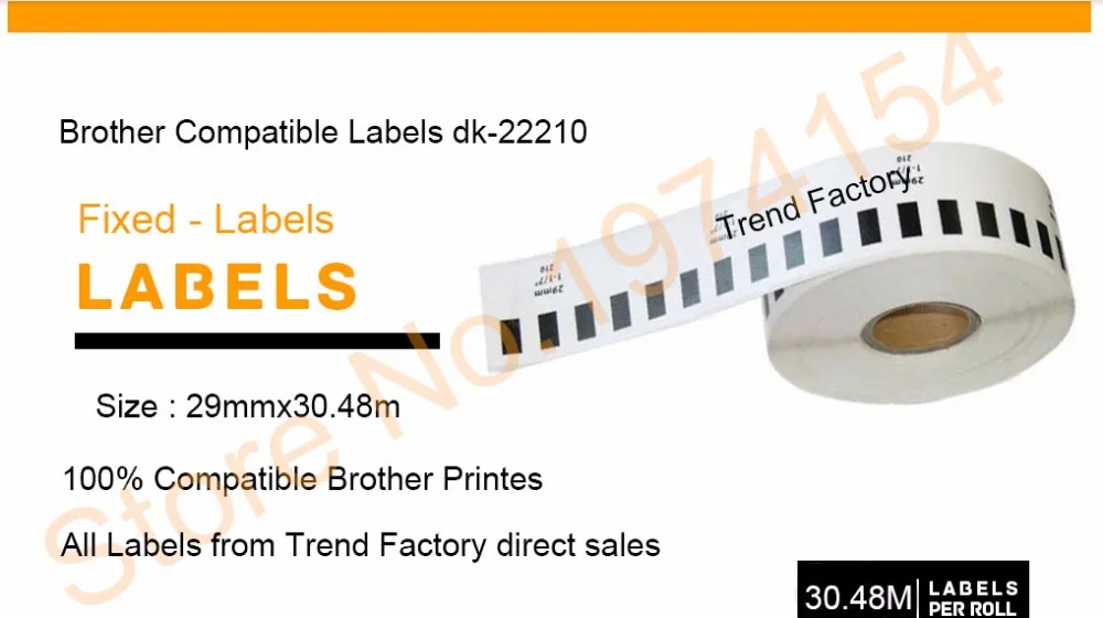 5 x рулон фотообои DK 22210 BROTHER совместимые этикетки термоклейкая Этикетка dk dk22210 dk2210