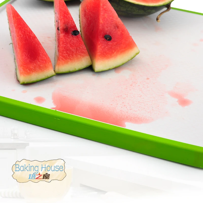 Двухсторонняя разделочная доска Нескользящая пластиковая кухонная для резки