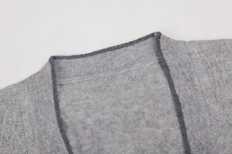 Осенний хит продаж кашемировый свитер с v образным вырезом жилет повседневный