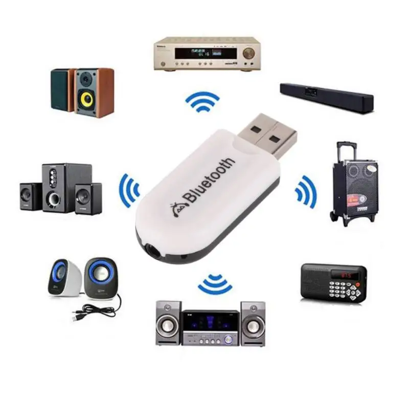 Мини USB 3 5 мм Беспроводной адаптер Bluetooth 4 0 аудио стерео приемник для ПК ноутбука